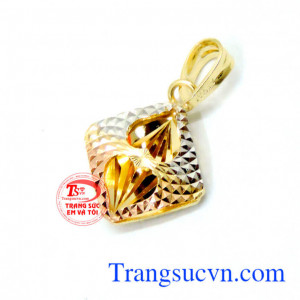 Mặt dây tình mẫu tử 18k tinh tế, giao hàng tận nơi.