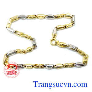Dây nam vàng sành điệu, dây chuyền nam 14k đẹp, thiết kế kiểu dáng Italy sang trọng, sành điệu, dây chuyền nam vàng tây phong cách cho phái nam