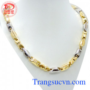 Dây nam vàng sành điệu, dây chuyền nam 14k đẹp, thiết kế kiểu dáng Italy sang trọng, sành điệu, dây chuyền nam vàng tây phong cách cho phái nam