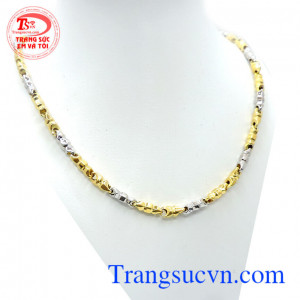 Dây vàng đeo phong cách, dây chuyền nam vàng tây 14k thiết kế đẹp, phong cách, nhận đặt hàng theo yêu cầu