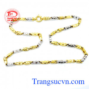 Dây vàng đeo phong cách, dây chuyền nam vàng tây 14k thiết kế đẹp, phong cách, nhận đặt hàng theo yêu cầu