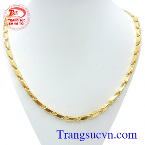 Dây chuyền nam cạnh vàng dây chuyền vàng dành cho nam chất lượng tinh tế sản phẩm dành cho phái mạnh