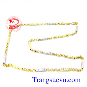 Dây chuyền nam vàng tây sang trọng, tinh tế