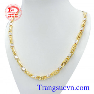 Dây chuyền nam vàng tây 10k mạnh mẽ, dây chuyền nam vàng tây thiết kế theo yêu cầu