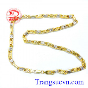 Dây chuyền nam vàng tây 10k mạnh mẽ, dây chuyền nam vàng tây thiết kế theo yêu cầu