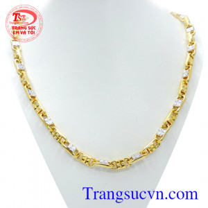 Dây chuyền nam vàng tây 10k mạnh mẽ, dây chuyền nam vàng tây thiết kế theo yêu cầu