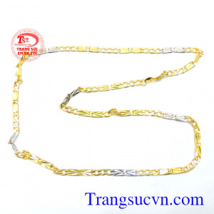 Dây chuyền nam 10k kiểu đẹp sang trọng quý phái đối với phái nam, với kiểu dáng thiết kế dây chuyền sang trọng
