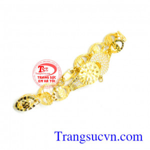 Trang sức nữ vàng tay kiểu dáng đẹp nữ tính. 