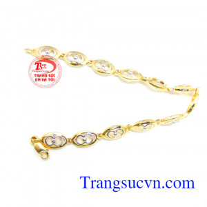 Lắc nữ vàng 10k kiểu dáng đẹp