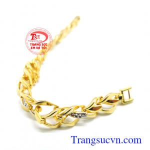 Lắc nữ vàng 10k tinh xảo