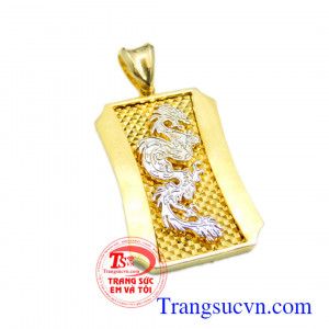 Mặt phù hợp đeo cùng dây chuyền vàng tây,