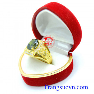 Nhẫn nam vàng tây đá giá rẻ