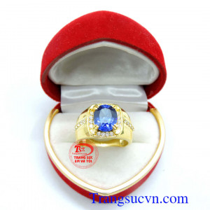 Nhẫn nam vàng tây sang trọng