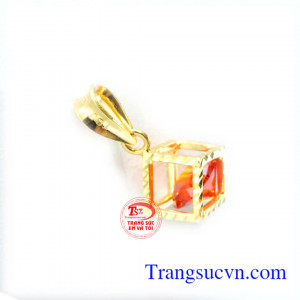 Mặt dây chuyền nữ giá rẻ vàng tây bảo hành 6 tháng.