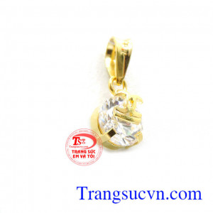 Mặt dây nữ đá kim cương nhân tạo
