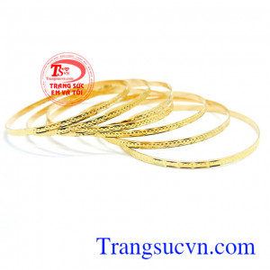 Vòng tuần nữ vàng tây,bộ vòng tay tuần 7 chiếc.