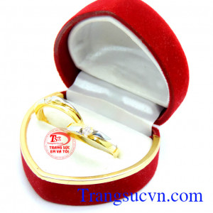 Cặp nhẫn cưới vàng hạnh phúc,Cặp nhẫn cưới vàng hạnh phúc