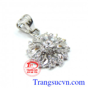 Mặt Hoa nắng vàng 18k nhập khẩu italy.