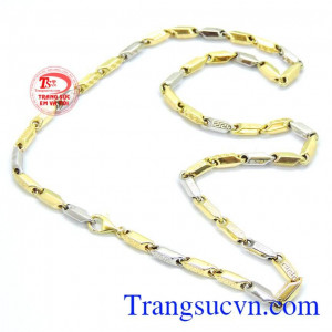 Dây chuyền nam vàng tây sang trọng