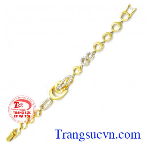 Thiết kế sang trọng, đẹp mắt. Lắc tay nữ hàng nhập korea 10k