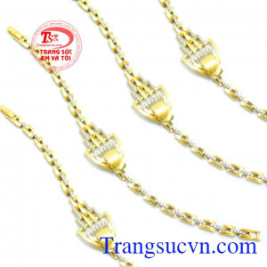 Lắc nữ món quà ý nghĩa. Lắc tay vàng 10k nhập korea