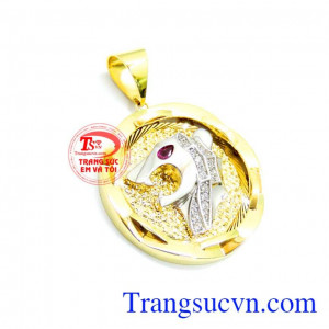 mặt dây chuyền nam vàng khách hàng ưa chuộng,Mặt nam báo vàng 10k nhập korea