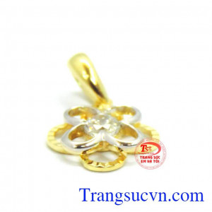 Mặt dây nữ hình hoa 10k giá tốt