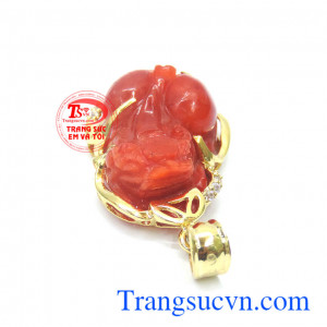 tỳ hưu là con vật mang lại may mắn, Tỳ hưu màu đỏ vàng 14k