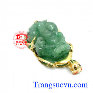 Mặt dây tỳ hưu bọc vàng 14k sang trọng