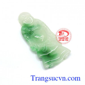 Phật di lặc hộ mệnh mệnh Mộc, được làm từ ngọc cẩm thạch thiên nhiên, chất lượng đảm bảo, có giấy kiểm định đá quý