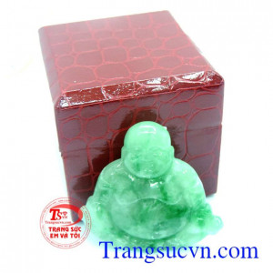 Phật di lặc ngọc cẩm thạch bụng phệ