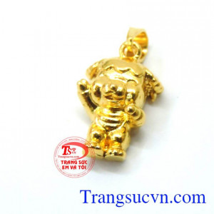 Mặt dây Heo phong thủy, mặt dây chuyền Heo may mắn 10k đẹp phù hợp với những người tuổi Hợi.