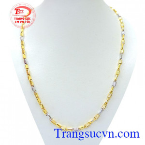 Dây nam vàng phay sáng nhỏ cá tính, dây chuyền 10k nam đẹp, dây nam vàng thiết kế cá tính cho phái mạnh