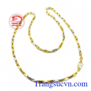 Dây chuyền nam vàng tây sang trọng