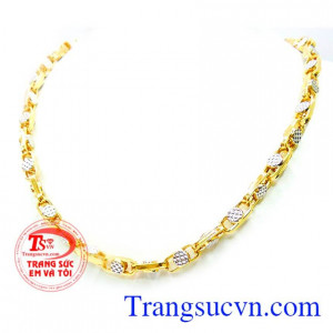 Dây chuyền nam vàng tây phong cách cho phái nam, dây chuyền nam thể hiện cá tính của bạn