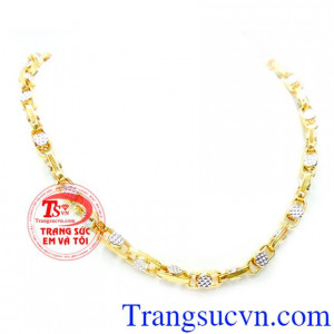 Dây nam vàng sành điệu, dây chuyền nam 10k đẹp, thiết kế kiểu dáng hàn quốc sang trọng, sành điệu