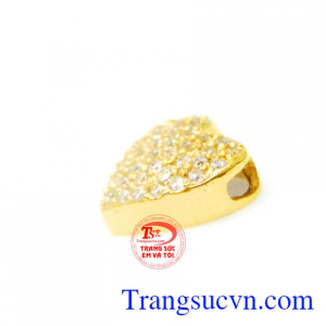 Mặt dây trái tim đính đá kết đẹp