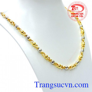 Dây chuyền nam 10k sang trọng sành điệu, dây chuyền nam vàng tây phong cách cho phái nam, dây chuyền nam thể hiện cá tính của bạn