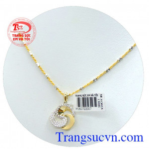 Trang sức nữ bộ mặt hoa đẹp, sản phẩm bộ dây chuyền mặt hình hoa kiểu đẹp, dây chuyền nữ vàng Italy món quà ý nghĩa trong các dịp sinh nhật, lễ, tết, ngày kỷ niệm.