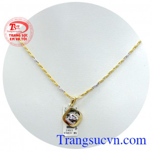 Bộ mặt dây nữ + Dây chuyền, bộ trang sức nữ nữ vàng màu kiểu đẹp quý phái,dây chuyền vàng đảm bảo Uy tín, tinh tế.