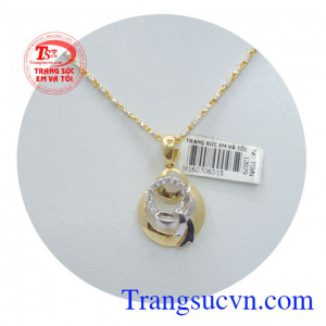 Bộ trang sức nữ vàng dây chuyền, bộ trang sức nữ tinh tế, giao hàng uy tín.