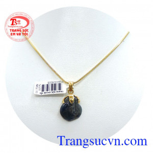 Trang sức bộ mặt đá sapphire, bộ trang sức nữ 10k đẹp tinh tế đảm bảo chất lượng dành cho phái đẹp,dây chuyền vàng 10k, mặt dây vàng 10k sản xuất.