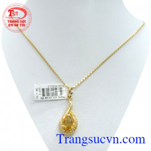 Bộ trang sức nữ vàng đá đẹp TSVN