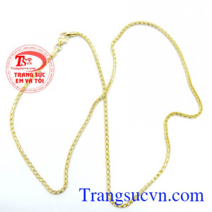 Dây chuyền nữ 18k italy đẹp 