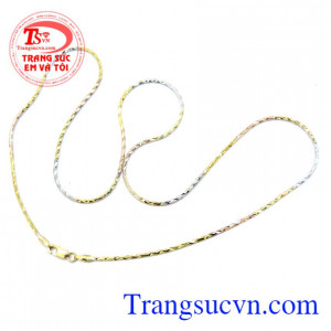 Dây chuyền vàng 18k nữ dang xoắn