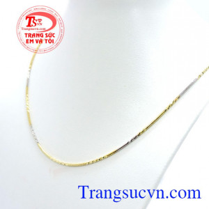 Dây vàng 18k nhập khẩu bền đẹp,đeo hợp thời trang