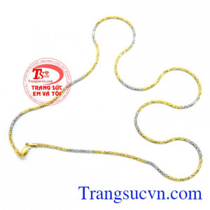 Dây chuyền vàng 18k Ý vẻ đẹp khó cưỡng cho phái nữ bán hàng uy tín