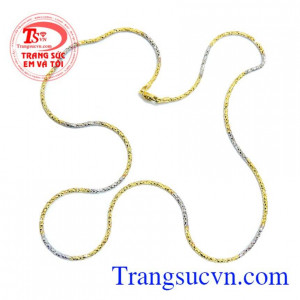 Dây vàng trắng Italy 18k quý phái tinh tế dành cho phái đẹp