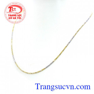 Dây chuyền 18k vàng ý sáng