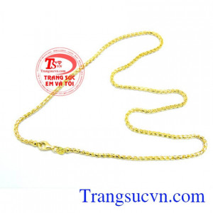 Trang sức vàng tây kiểu dáng hiện đại Dây chuyền vàng 18k nữ giá rẻ bán hàng uy tín chất lượng cao cấp